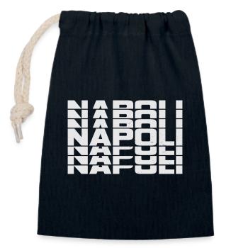 Neapel Napoli Italien - Verschließbarer Geschenkbeutel aus Baumwolle (14x20cm) - Navy - Vorne