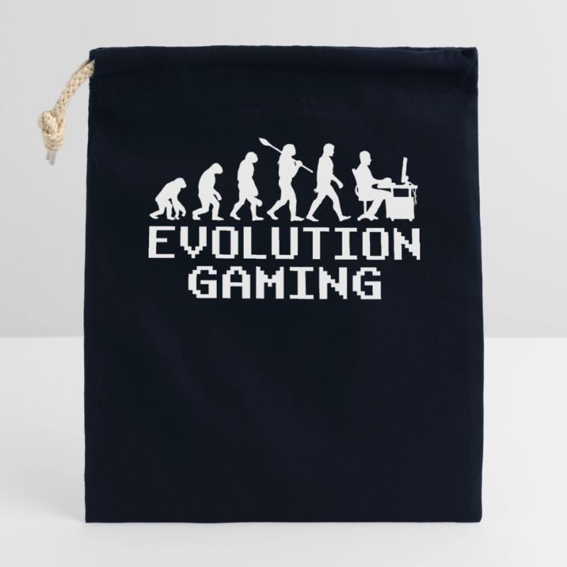 Évolution du jeu PC Sac cadeau en coton avec cordon (14 x 20 cm)