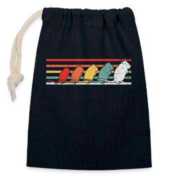 Rennmäuse Rennmaus-Liebhaber - Verschließbarer Geschenkbeutel aus Baumwolle (14x20cm) - Navy - Vorne