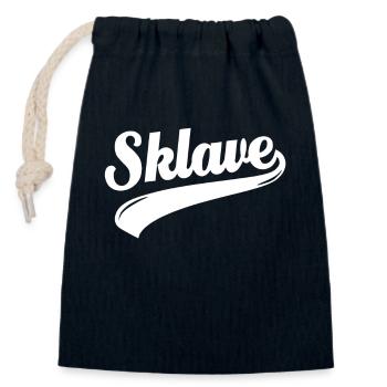 Work Slavery - Slave - Closable cotton gift bag (14x20cm) - navy - Front