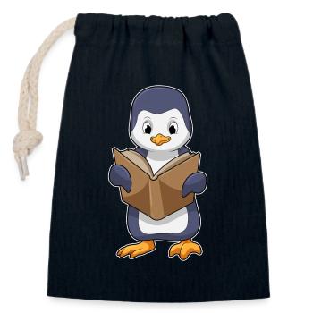 Livre de nerds de Penguin - Sac cadeau en coton avec cordon (14 x 20 cm) - bleu marine - Devant