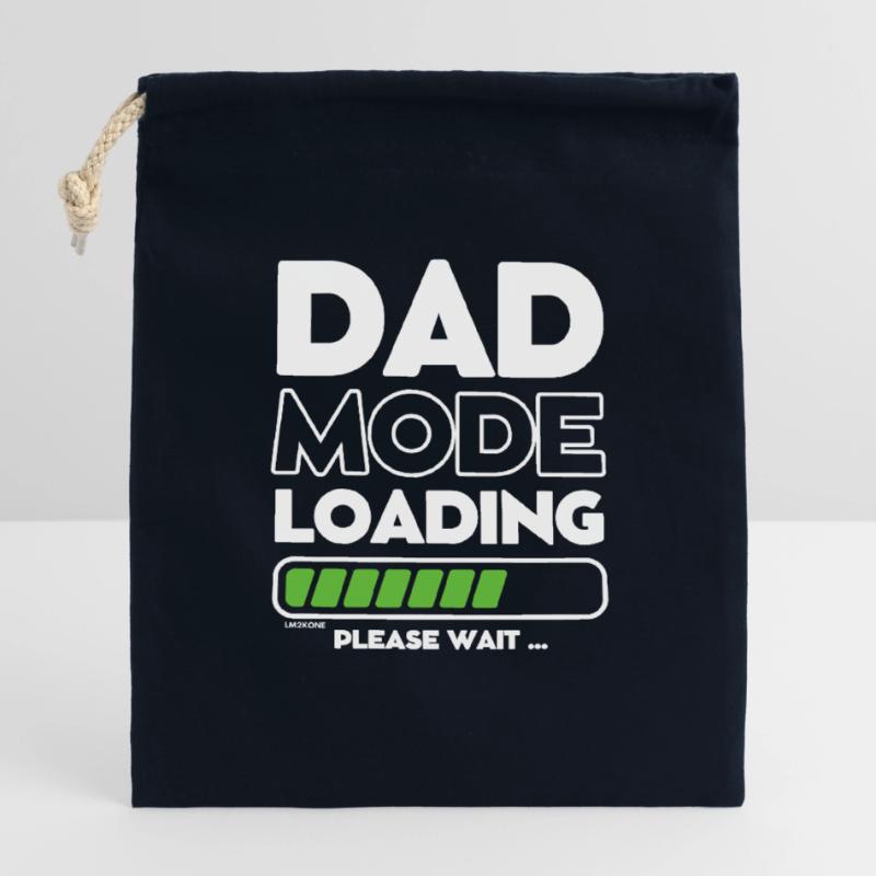 Loading soon daddy -DAD mode loading Closable cotton gift bag (14x20cm)