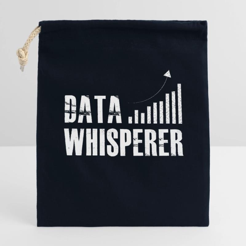 Data Whisperer Science Analyst Software Engineer Closable cotton gift bag (14x20cm)