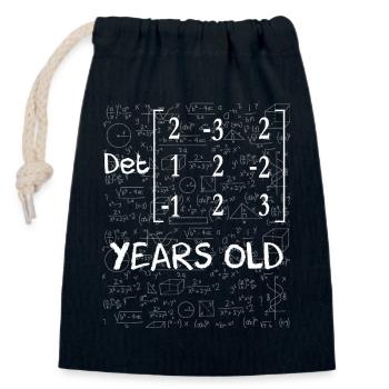 31e anniversaire 31 ans déterminant de matrice - Sac cadeau en coton avec cordon (14 x 20 cm) - bleu marine - Devant