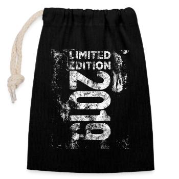 Edition Limitée 2019 Anniversaire 2019 Born Retro - Sac cadeau en coton avec cordon (14 x 20 cm) - noir - Devant