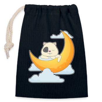 Hamster Moon - Closable cotton gift bag (14x20cm) - navy - Front