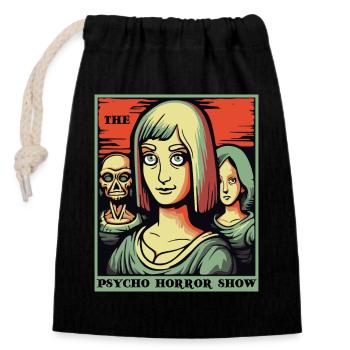 The Psycho Horror Show - Closable cotton gift bag (14x20cm) - black - Front