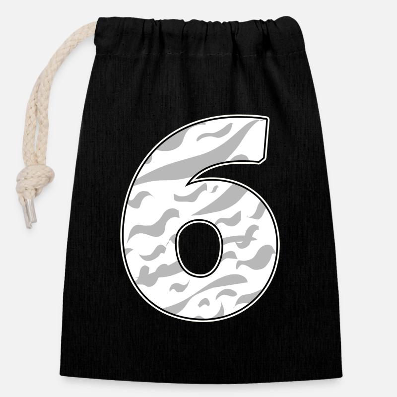6 - Closable cotton gift bag (14x20cm) - black