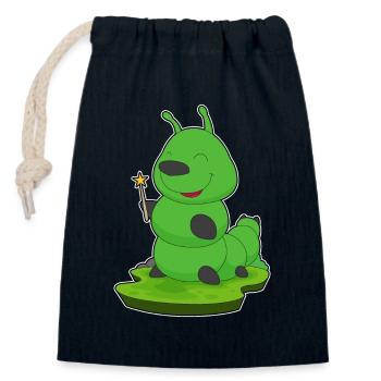 Baguette de magicien Caterpillar - Sac cadeau en coton avec cordon (14 x 20 cm) - bleu marine - Devant