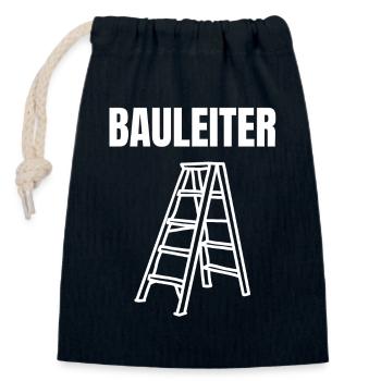 Client, Builder, Site Manager, House Builder, Funny, Humor - Closable cotton gift bag (14x20cm) - navy - Front