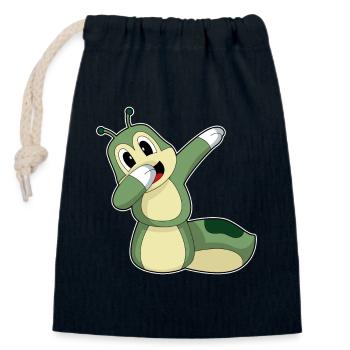 Caterpillar Danse Hip Hop - Sac cadeau en coton avec cordon (14 x 20 cm) - bleu marine - Devant