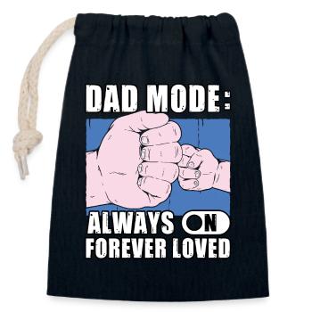 Mode papa toujours actif Aimé pour toujours - Sac cadeau en coton avec cordon (14 x 20 cm) - bleu marine - Devant
