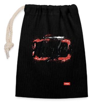 Baseball Hustlers Parody Team - Closable cotton gift bag (14x20cm) - black - Front