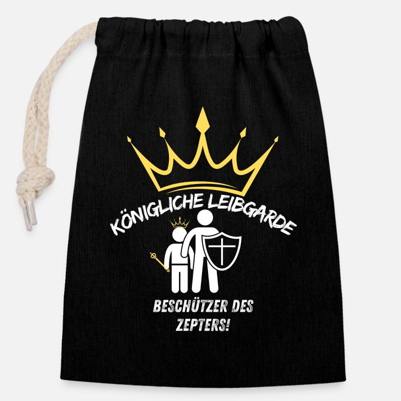 Enterrement de vie de garçon - Sac cadeau en coton avec cordon (14 x 20 cm) - noir