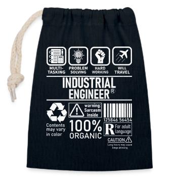 Industrial Engineer multi tasking problem solving - Verschließbarer Geschenkbeutel aus Baumwolle (14x20cm) - Navy - Vorne