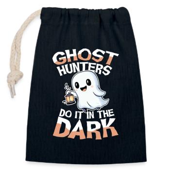  Ghost Hunters Do It In The Dark Geisterjäger - Verschließbarer Geschenkbeutel aus Baumwolle (14x20cm) - Navy - Vorne