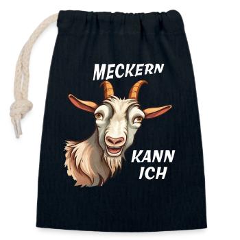 GOAT BOTHERING I CAN - Closable cotton gift bag (14x20cm) - navy - Front