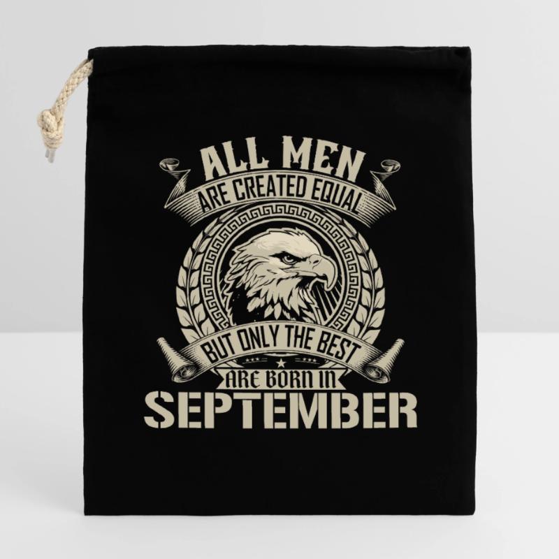 September Eagle Unity Design Closable cotton gift bag (14x20cm)