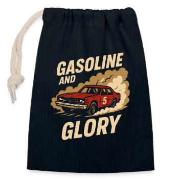 Demolition Derby Fan Pit Crew Crash Driver Fair - Verschließbarer Geschenkbeutel aus Baumwolle (14x20cm) - Navy - Vorne