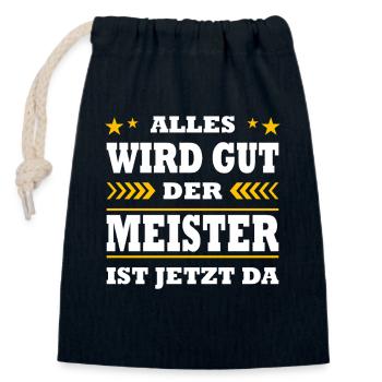 Master Gifts Graduation Exam Passed - Closable cotton gift bag (14x20cm) - navy - Front