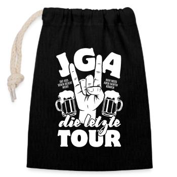 Bachelor Party - The Last Tour - Closable cotton gift bag (14x20cm) - black - Front