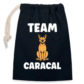 Caracal Mannschaft - Verschließbarer Geschenkbeutel aus Baumwolle (14x20cm) - Navy - Vorne