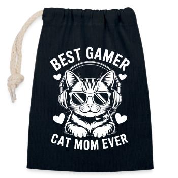 Gaming Spruch Katzen Lustiges Gaming Geschenk - Verschließbarer Geschenkbeutel aus Baumwolle (14x20cm) - Navy - Vorne