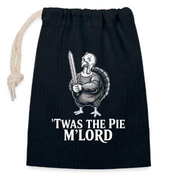Pie Lord Krieger-Turkey - Verschließbarer Geschenkbeutel aus Baumwolle (14x20cm) - Navy - Vorne