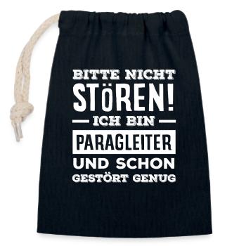 Gleitschirm Abenteuer Paragliding Nicht Stören - Verschließbarer Geschenkbeutel aus Baumwolle (14x20cm) - Navy - Vorne