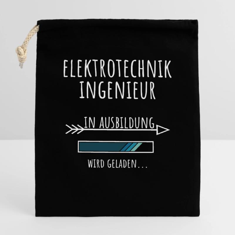 Electrical Engineering Studies Profession Education Closable cotton gift bag (14x20cm)