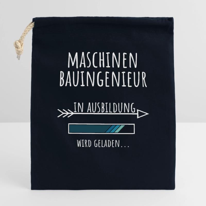Mechanical Engineer Mechanical Engineering Studies Profession Closable cotton gift bag (14x20cm)