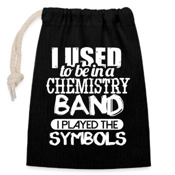 Chemistry Chemist Chemistry Teacher - Closable cotton gift bag (14x20cm) - black - Front
