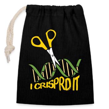 Chemistry Chemist Chemistry Teacher - Closable cotton gift bag (14x20cm) - black - Front
