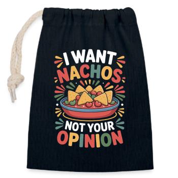 Tortilla Taco Mexikanisches Essen Nachos - Verschließbarer Geschenkbeutel aus Baumwolle (14x20cm) - Navy - Vorne