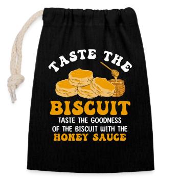 Biscuit Honey Dip Tee - Closable cotton gift bag (14x20cm) - black - Front