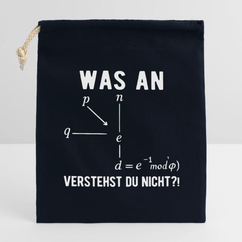Informatiker Programmierer Computer Nerd Spruch  Verschließbarer Geschenkbeutel aus Baumwolle (14x20cm)