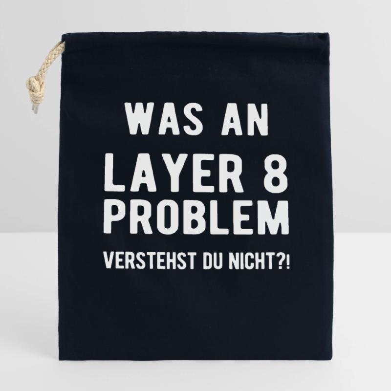 Computer Science Admin Developer Computer Scientist Coder Closable cotton gift bag (14x20cm)