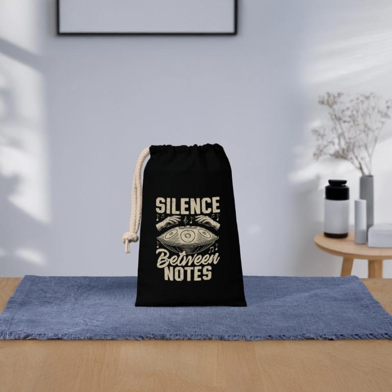 Silence Between Notes Closable cotton gift bag (14x20cm)