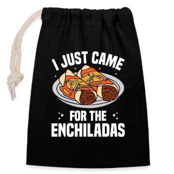Costume d’enchiladas cuisine mexicaine pour gourmets mexicains - Sac cadeau en coton avec cordon (14 x 20 cm) - noir - Devant