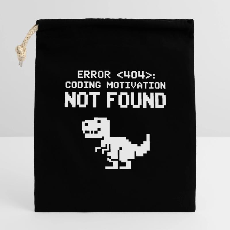 Debugging Programming Humor Engineer Closable cotton gift bag (14x20cm)