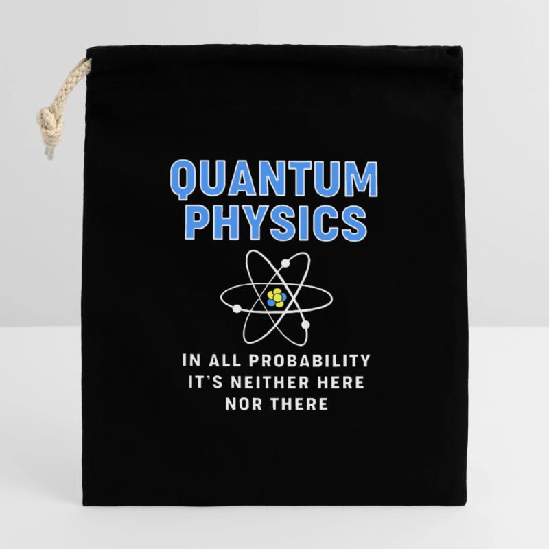 Quantensprung Quanten Physik Quantenphysik Verschließbarer Geschenkbeutel aus Baumwolle (14x20cm)