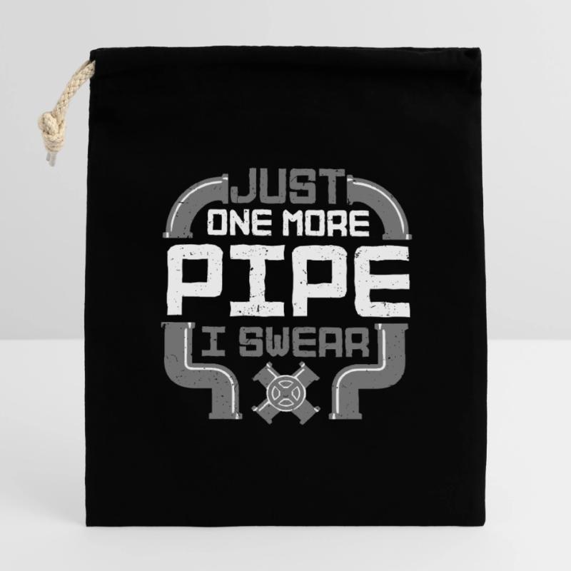 Pipe Layer Pipeline Builder Closable cotton gift bag (14x20cm)