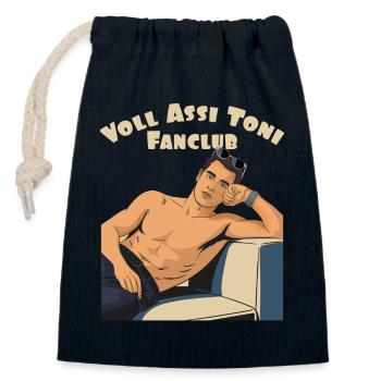Toni's Fanclub - Verschließbarer Geschenkbeutel aus Baumwolle (14x20cm) - Navy - Vorne