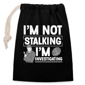  Observation Costume Badge Guard Private - Closable cotton gift bag (14x20cm) - black - Front