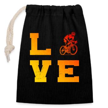 Road Bike Vibes for Road Bike - Closable cotton gift bag (14x20cm) - black - Front