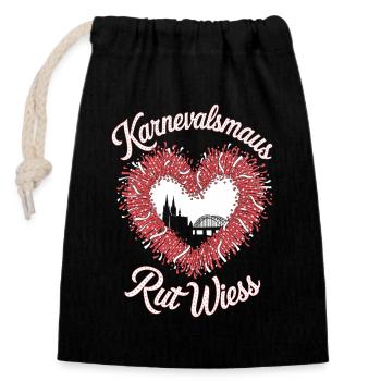 Carnival Mouse Rut Wiess Cologne Cologne Cologne Carnival Mouse - Closable cotton gift bag (14x20cm) - black - Front