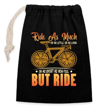 VTT VTT Vélo de Parole Descendance VTT - Sac cadeau en coton avec cordon (14 x 20 cm) - noir - Devant