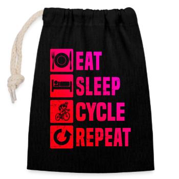Road Bike Love Clear Look for Road Bike - Sac cadeau en coton avec cordon (14 x 20 cm) - noir - Devant