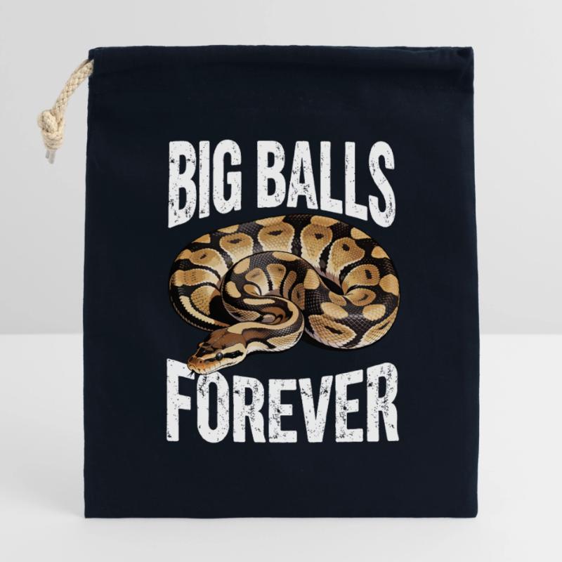 Python roi Serpents Amateurs de terrarium Python Sac cadeau en coton avec cordon (14 x 20 cm)