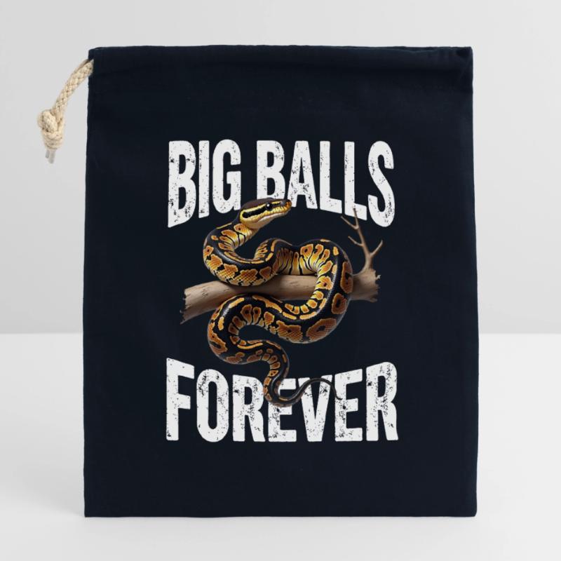 Python roi Serpents Amateurs de terrarium Python Sac cadeau en coton avec cordon (14 x 20 cm)